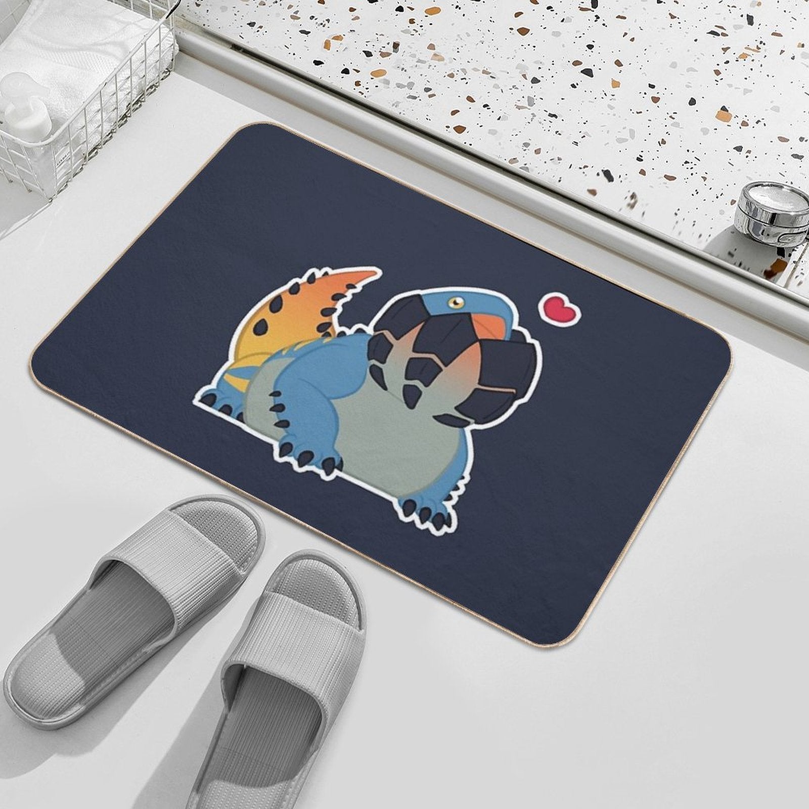 Monster Hunter Dodogama  Stain-Proof Bath Mat