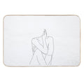 Nude Figure Illustration - Celina  Fade-Resistant Bath Mat