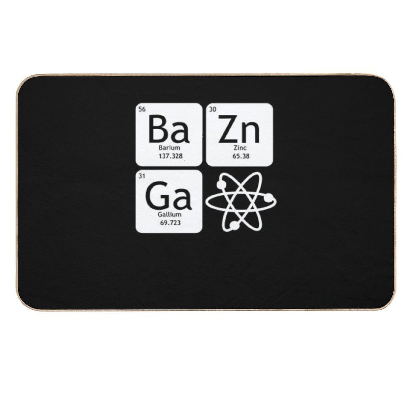 BaZinGa And Atom Classic T-Shirt  Eco-Friendly Bath Mat