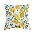 Hand Painted Watercolor Yellow Lemon Pattern Soft Decorative Cover Throw Pillow