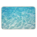 Blue Ocean Waves  Dirt-Trapping Bath Mat