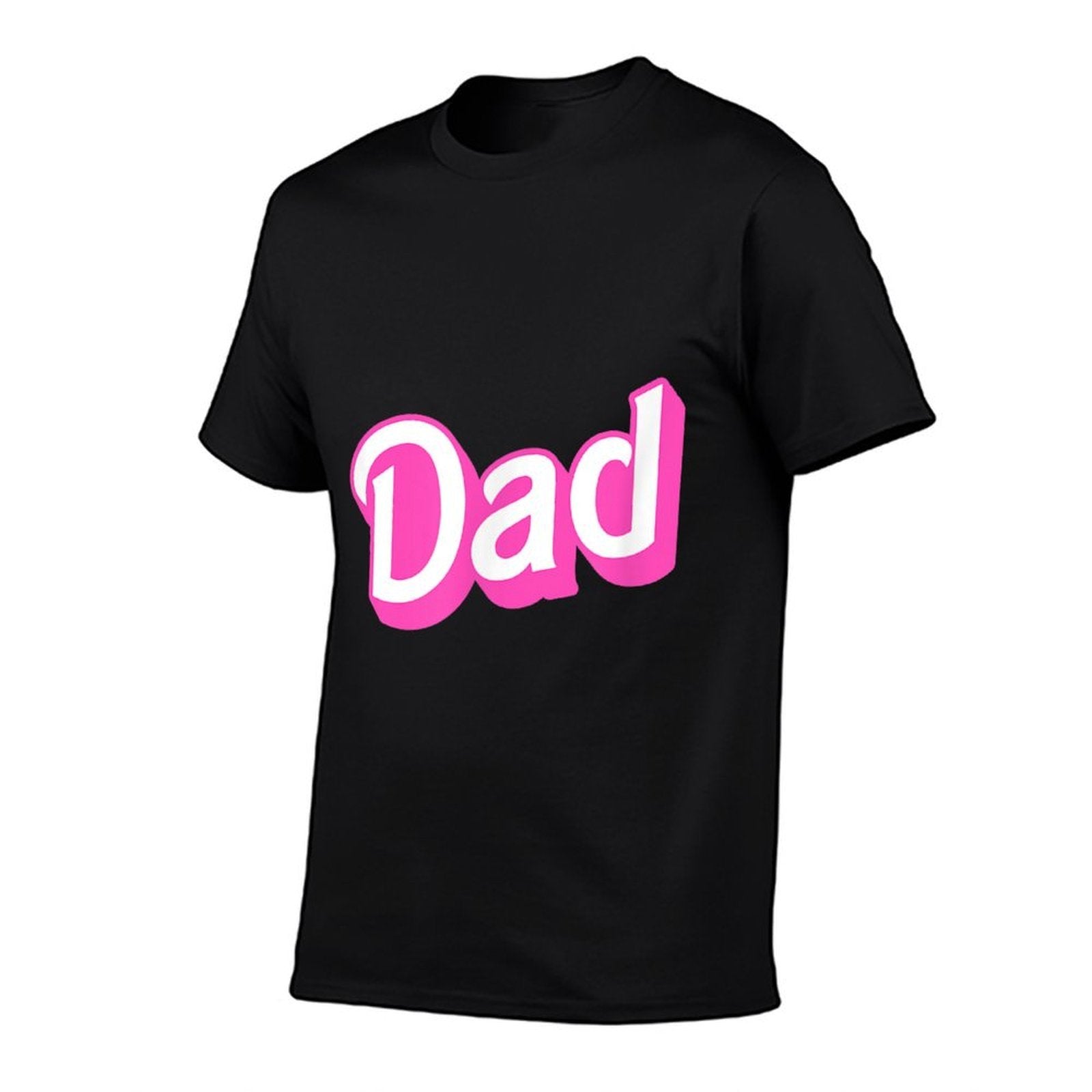 Dad Pink & White Overlapping Font Halloween Costume  Moisture-wicking T-Shirt