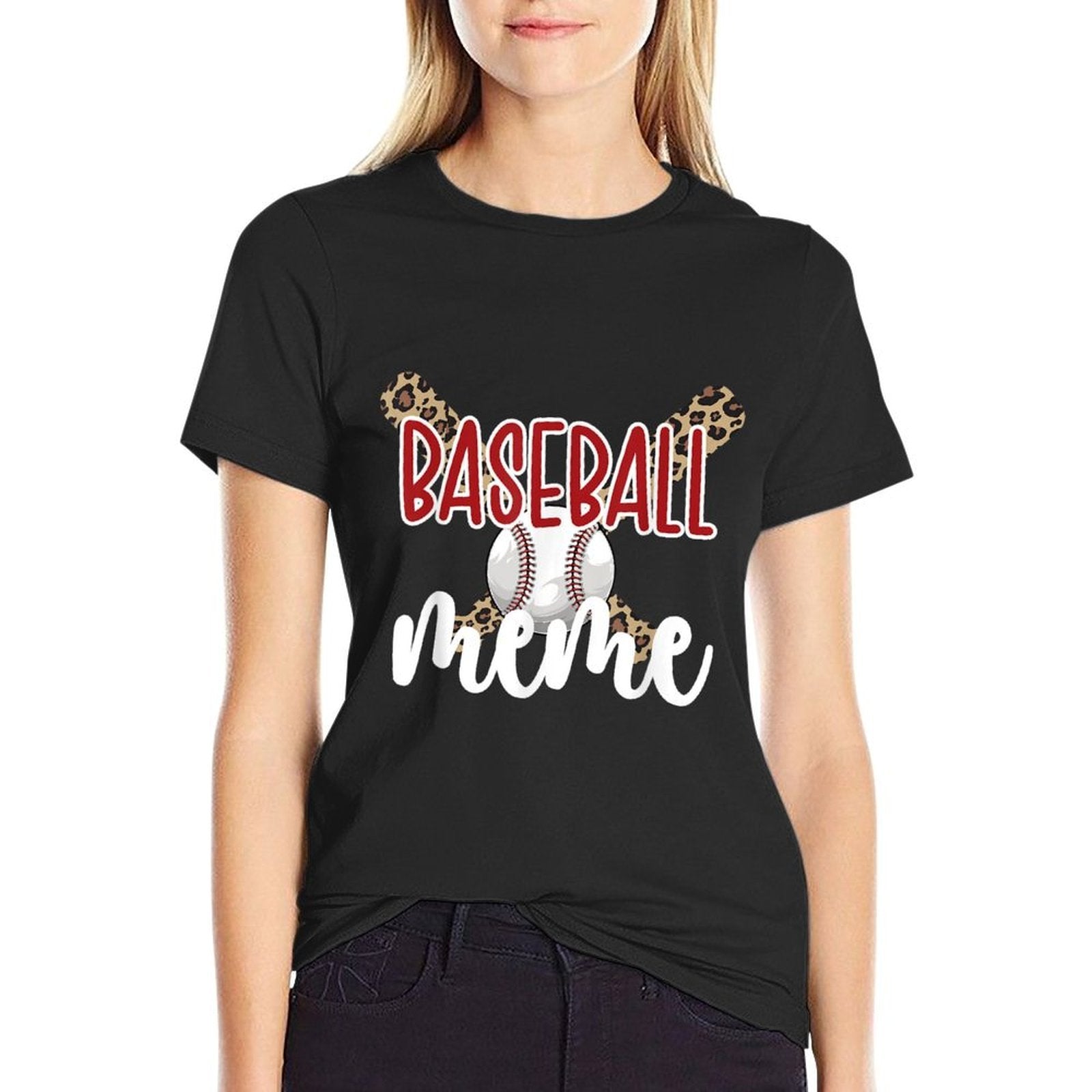Baseball Meme Grandma Baseball Player Meme  Oversized Silhouette T-Shirt
