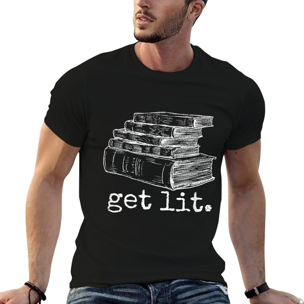 Get Lit with Books Funny Meme - Gift for Book Lover, Reading  Affordable Price T-Shirt