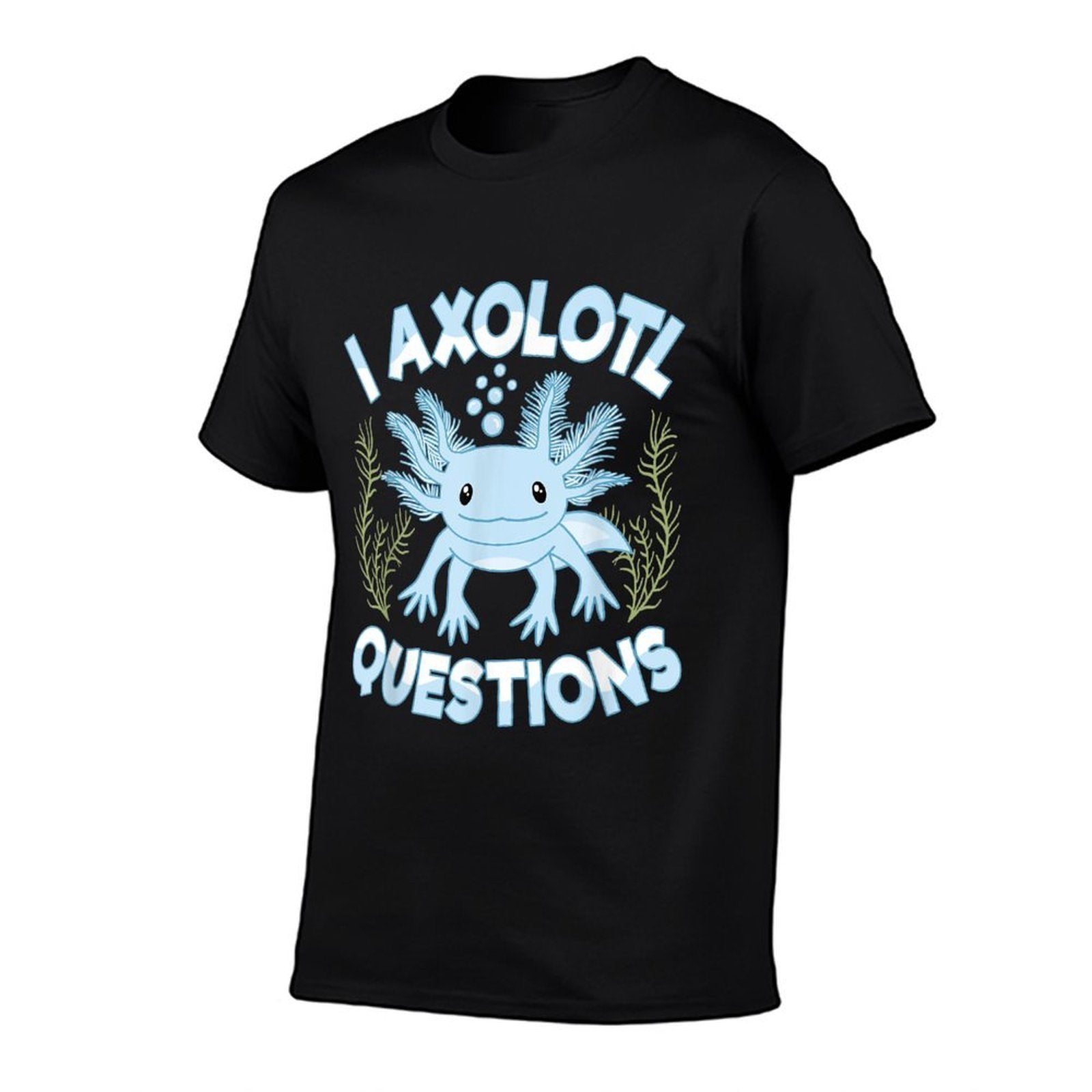 Funny I Axolotl Questions Blue Axolotl Boys Girls Kids  Easy-care T-Shirt