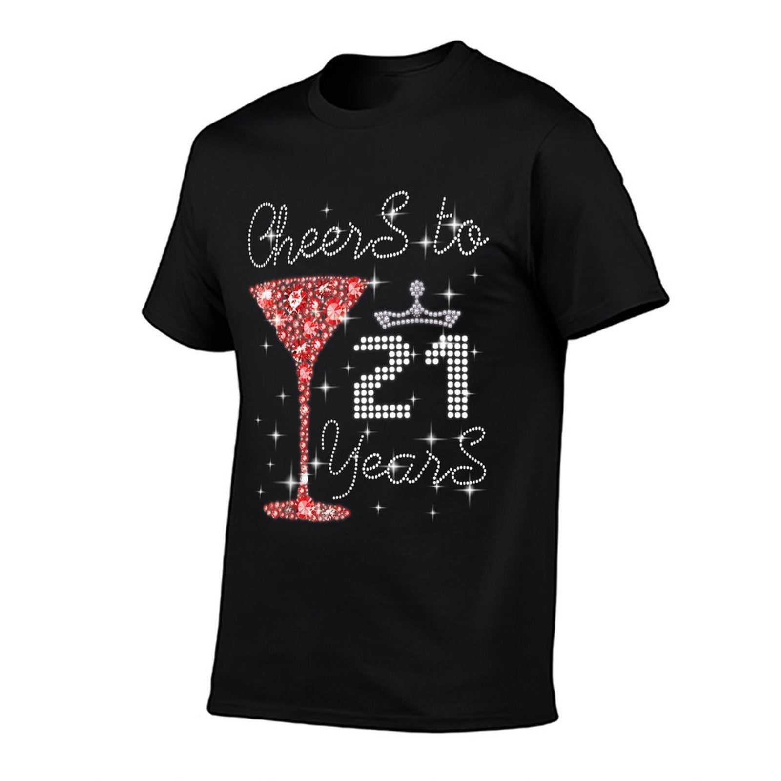 Queen Girl Princess Cheers To 21 Years Old Happy Birthday  Odor-resistant T-Shirt