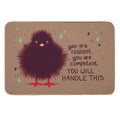 YOU WILL HANDLE THIS Baby Crow Fuzzbutt  Odorless Bath Mat