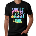 Sweet Sassy & Nine Tie Dye 9 Year Old 9th Birthday Girl Comfortable T-Shirt