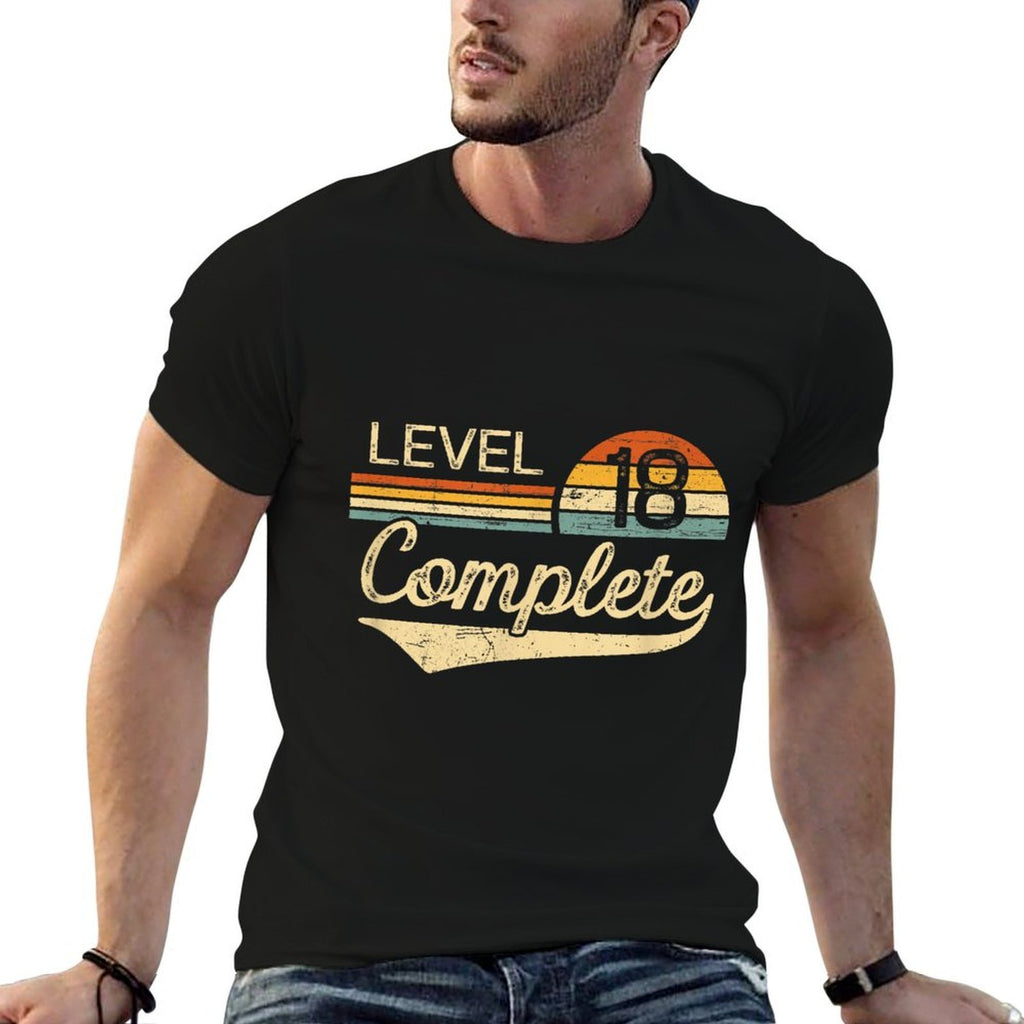 Level 18 Complete Vintage 18th Wedding Anniversary  Breathable T-Shirt
