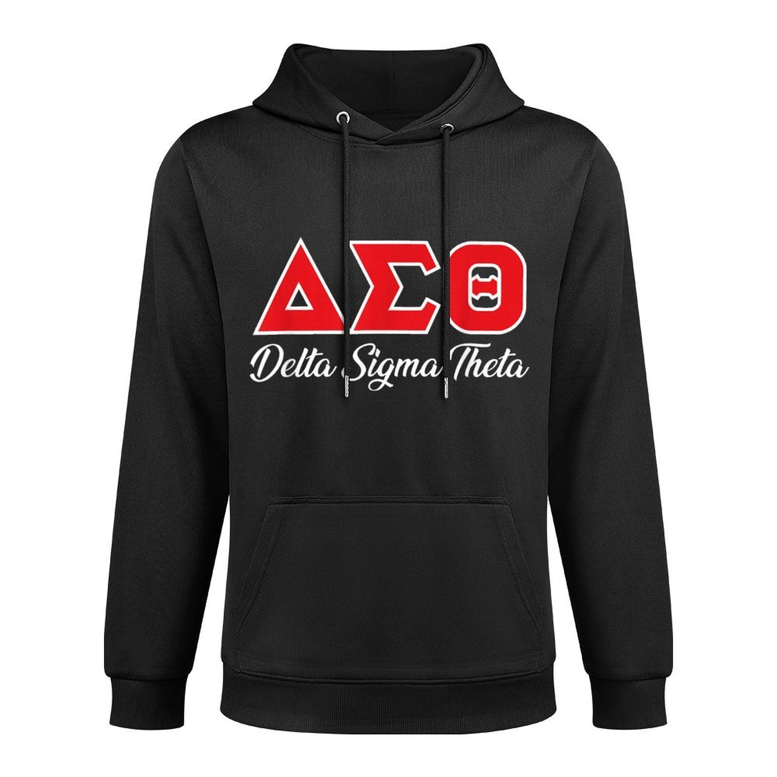 AMAZIGREEK Delta Sigma Theta Sorority Paraphernalia, Delta 1913 HBCU Unisex Adult, Black, Small Easy Care Hoodie