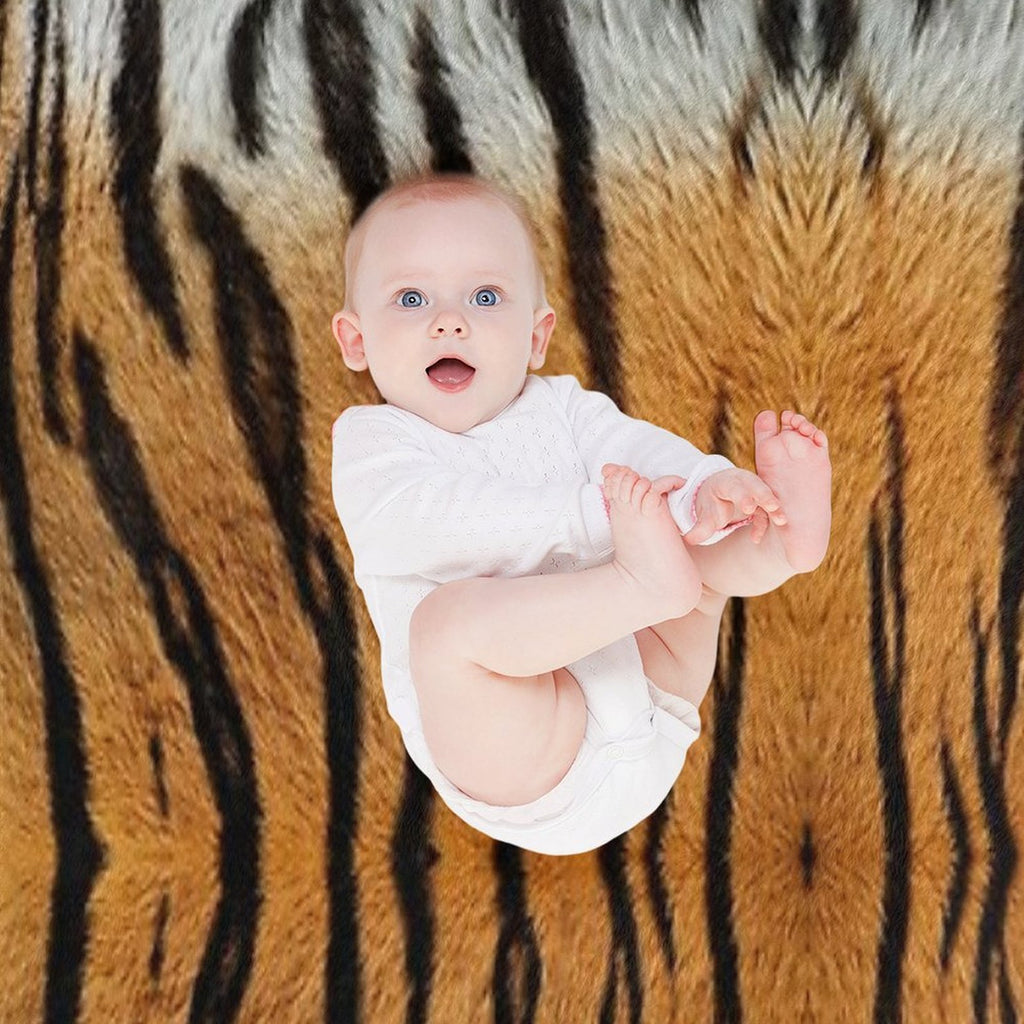 Tiger Skin Wrinkle-free Throw Blanket