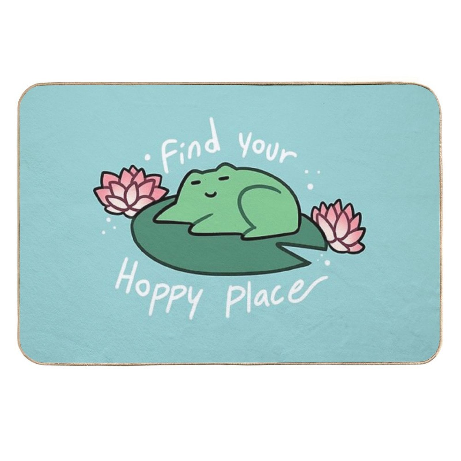 Find Your Hoppy Place  Versatile Bath Mat