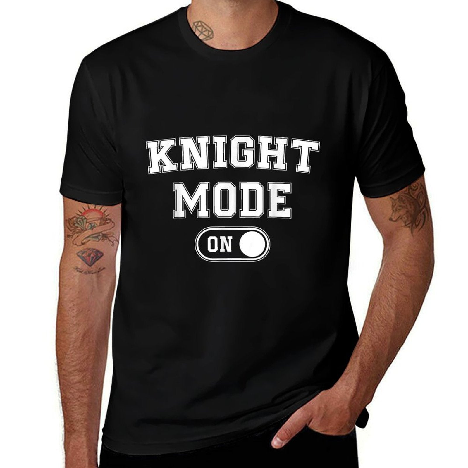 Knight Mode On Costume Funny Medieval Party Gift Fantasy  Relaxed-fit T-Shirt