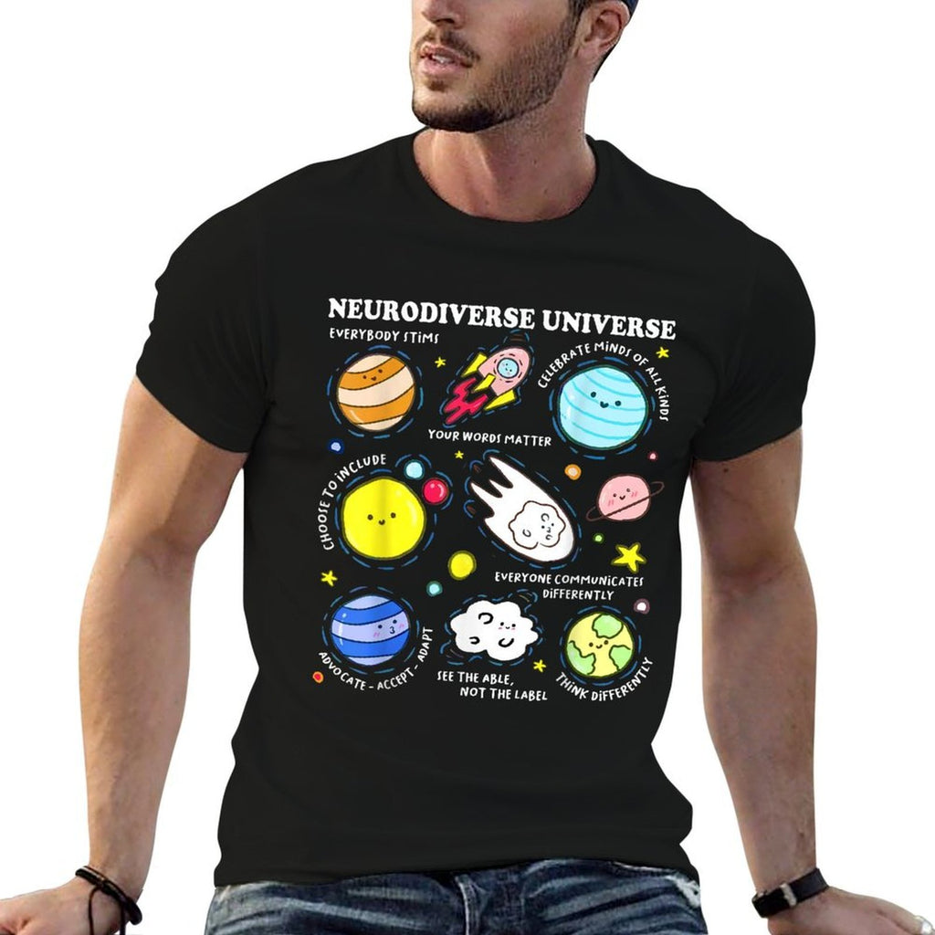 Kids Autism Awareness Neurodiverse Universe Neurodiversity  Breathable T-Shirt