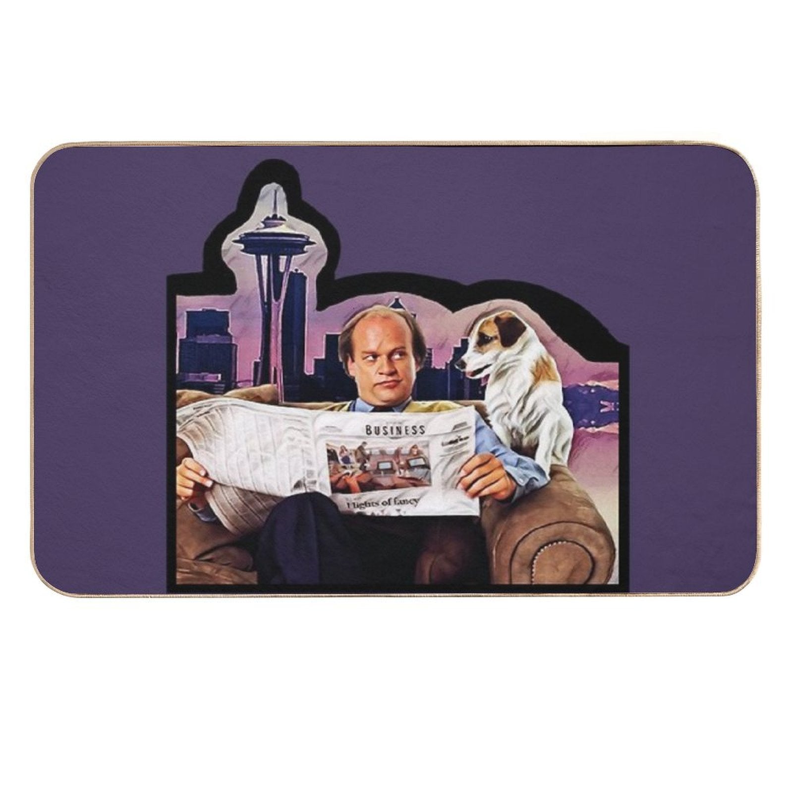 Frasier And Eddie  Easy Maintenance Bath Mat