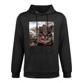 Funny Gen Alpha Meme Soldier Cat Hilarious World War Joke Easy Care Hoodie