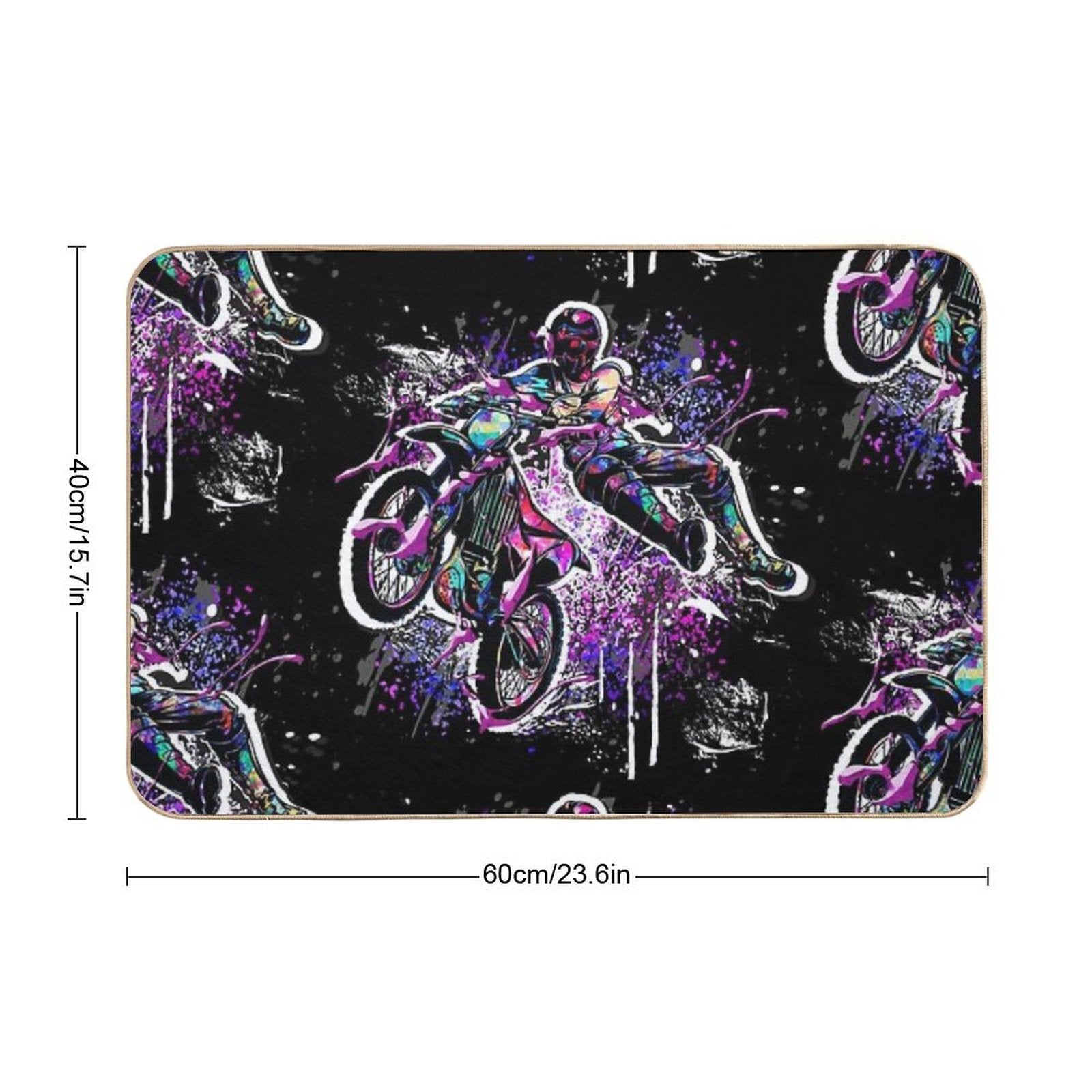 Motocross - MX - Moto Cross  Dirt-Trapping Bath Mat
