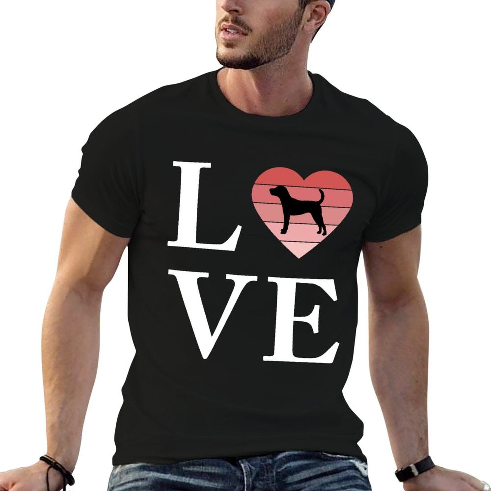Dog Breed Jack Terrier Word Love Typography Retro  Odor-resistant T-Shirt