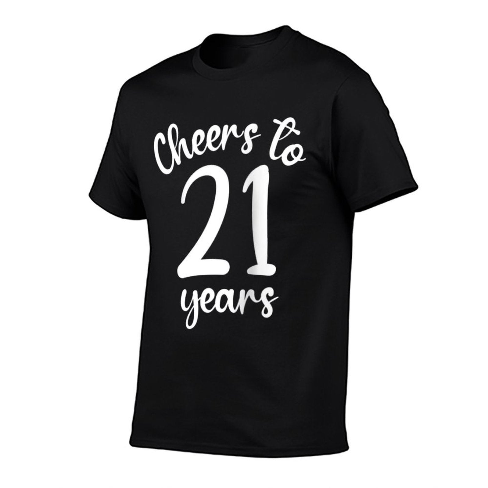 21st Birthday Cheers To 21 Years Twenty First Birthday Raglan Baseball  Trendy Pattern T-Shirt