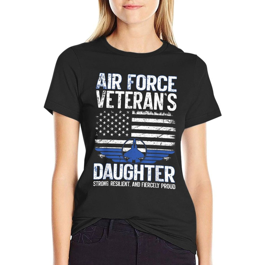 Proud Daughter Of A Air Force Veteran Daughter Veterans Day  Eco-friendly Material T-Shirt