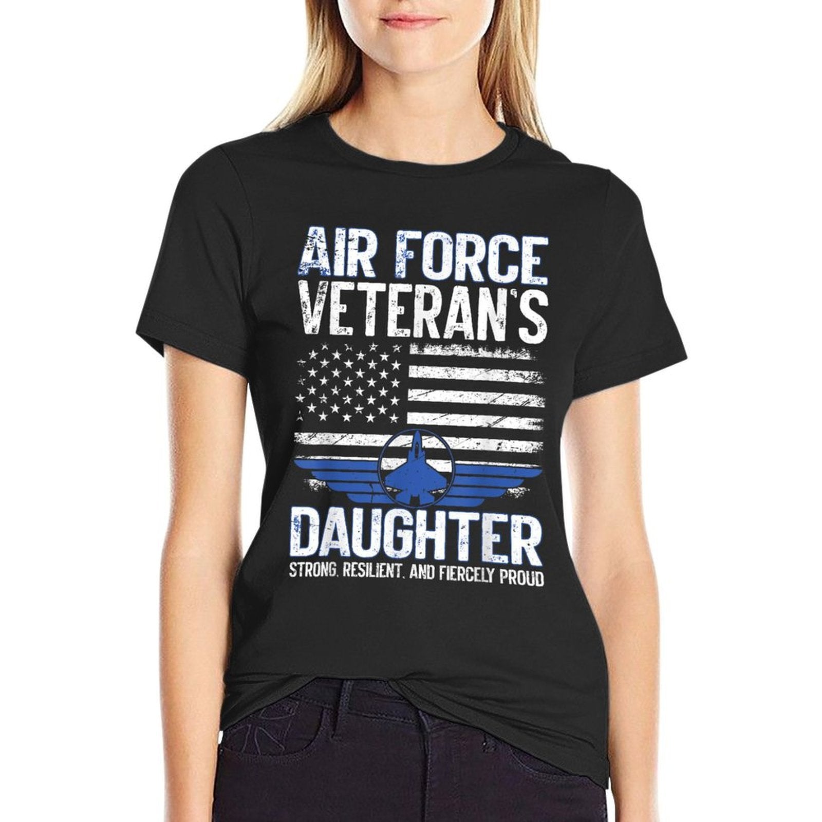 Proud Daughter Of A Air Force Veteran Daughter Veterans Day  Eco-friendly Material T-Shirt