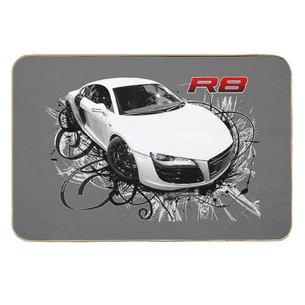 Audi R8 in Swirls  Odorless Bath Mat