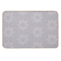 Cute Boho Sun Pattern Bohemian Aesthetic In Muted Colors Blue Gray Durable Bath Mat