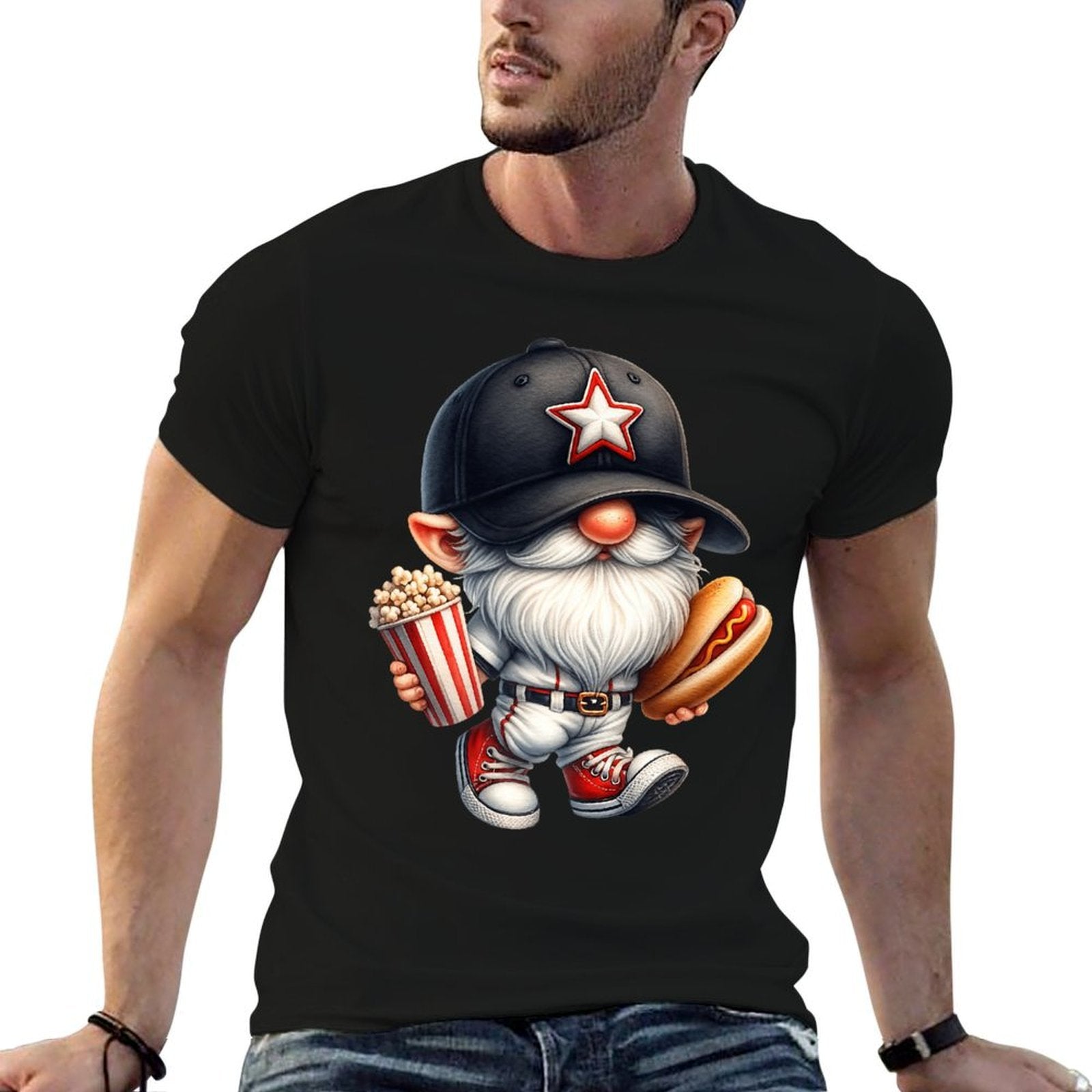 Pink Baseball Accessories For Women And Girls Hot Dog Gnome Premium  Affordable Price T-Shirt