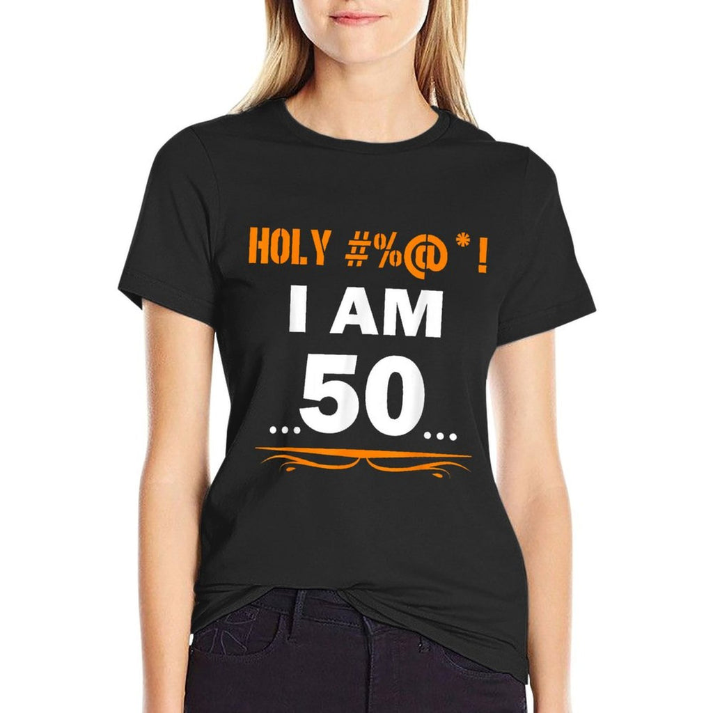Funny Holy I'm 50 Years Old 50th Birthday Gift  Relaxed-fit T-Shirt