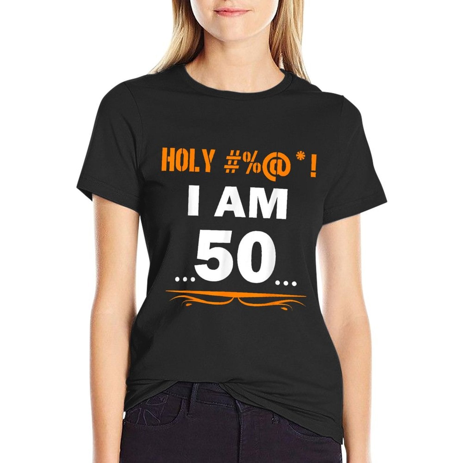 Funny Holy I'm 50 Years Old 50th Birthday Gift  Relaxed-fit T-Shirt