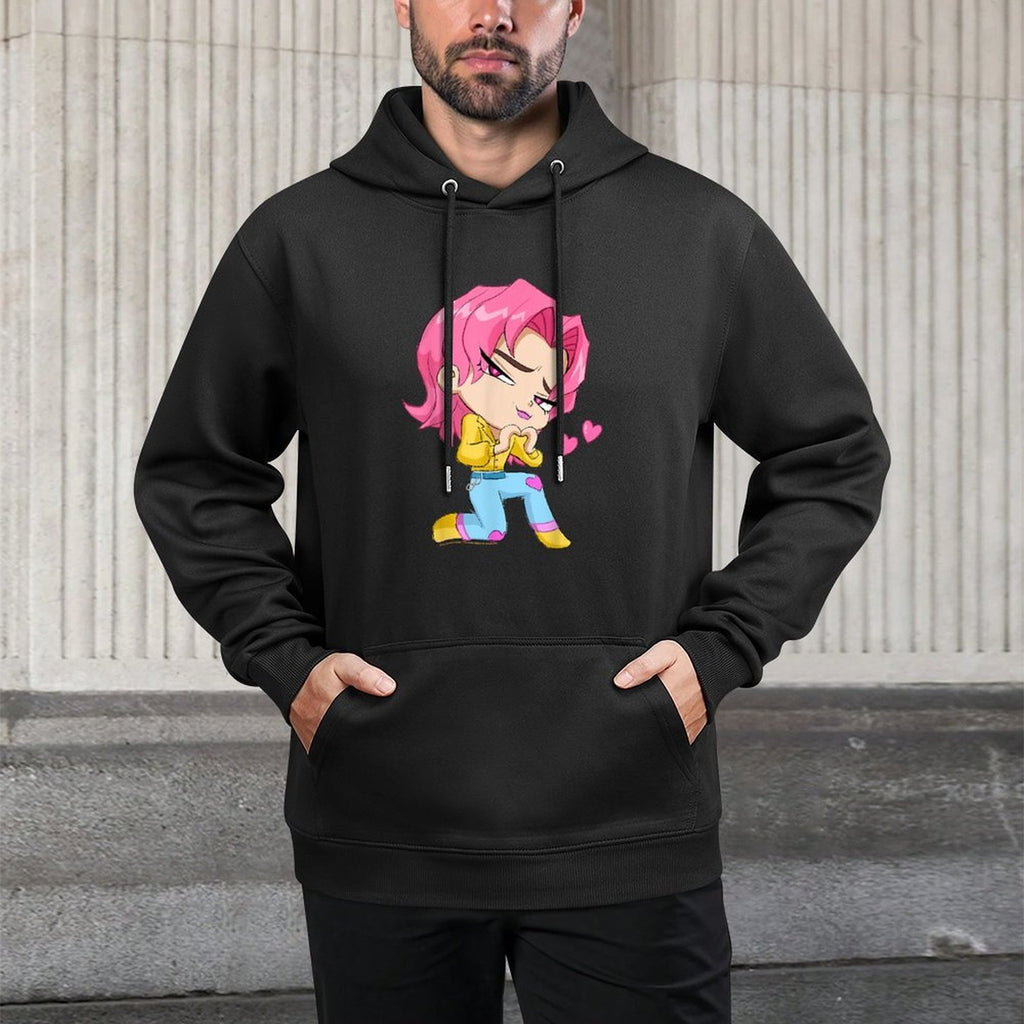Kpop Demon Hunters Chibi Romance from The Saja Boys Customizable Surface Hoodie