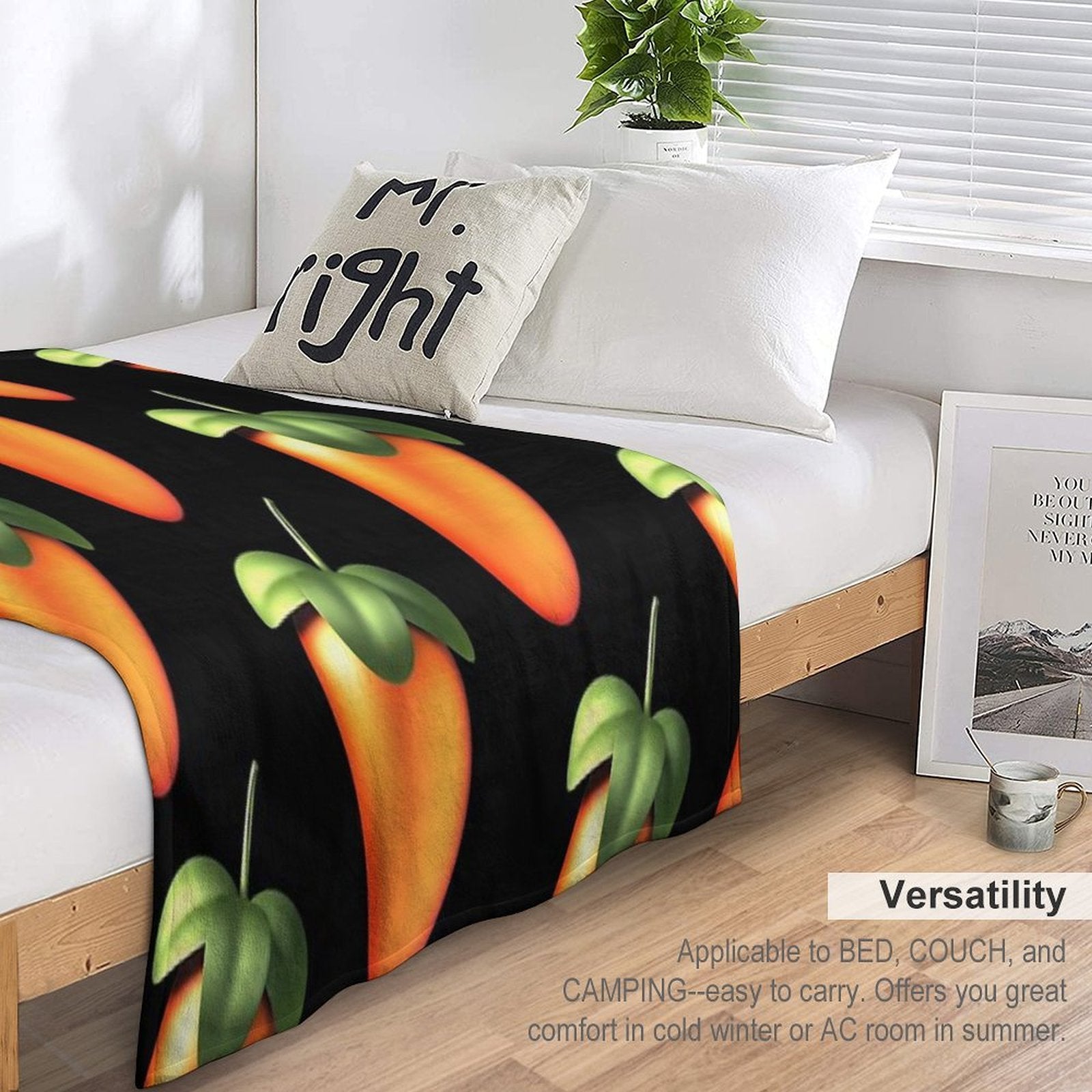 Fl Studio Logo Sticker Travel-friendly Throw Blanket