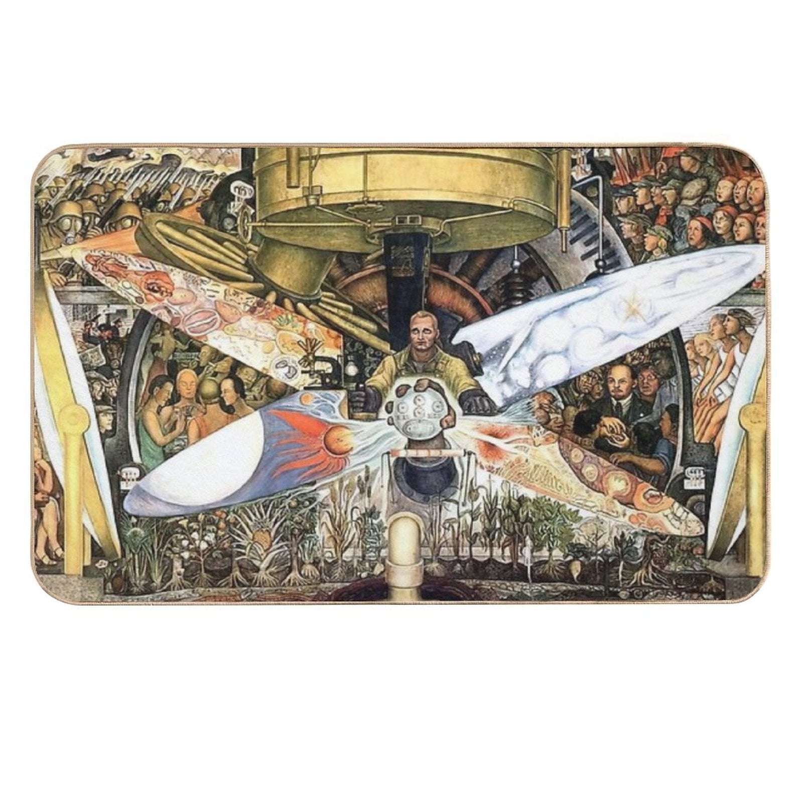 Diego Rivera Famous Paintings  Versatile Bath Mat