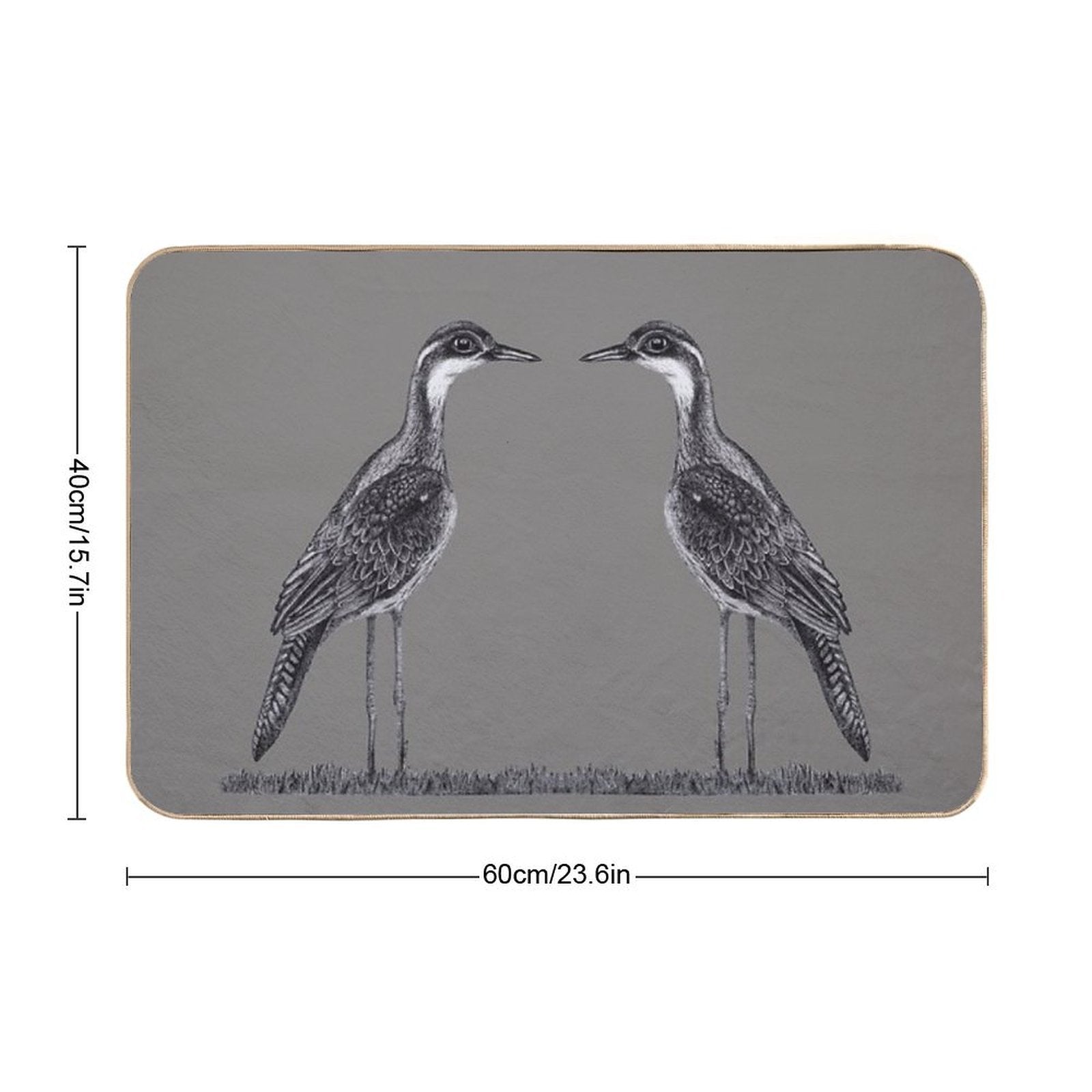 Bush Stone-Curlew Durable Bath Mat