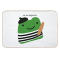 Oui Oui Baguette French Frog  Stain-Proof Bath Mat