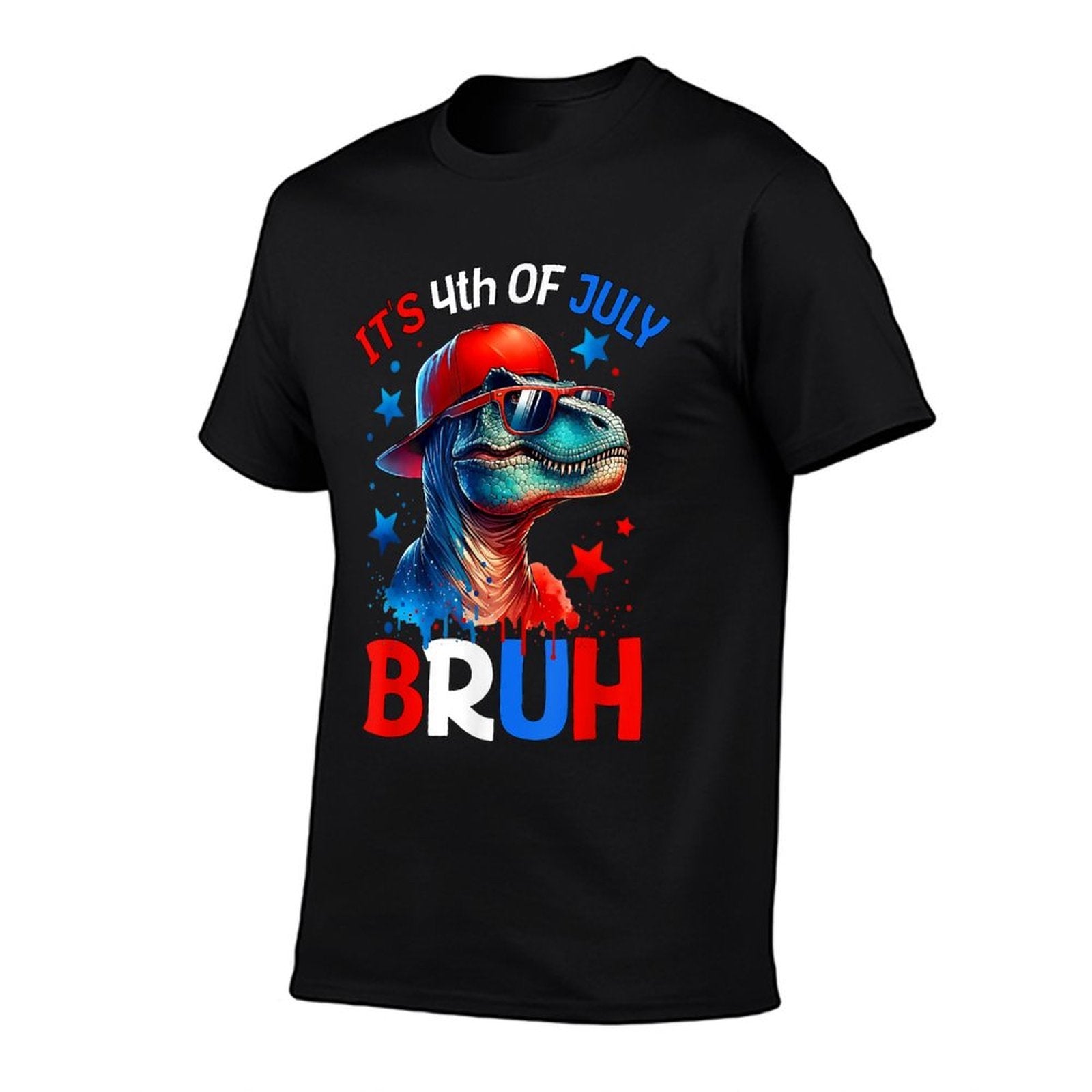 Bruh 4th Of July Boys Kids Fourth Of July Trex Dinosaur  High-quality Stitching T-Shirt