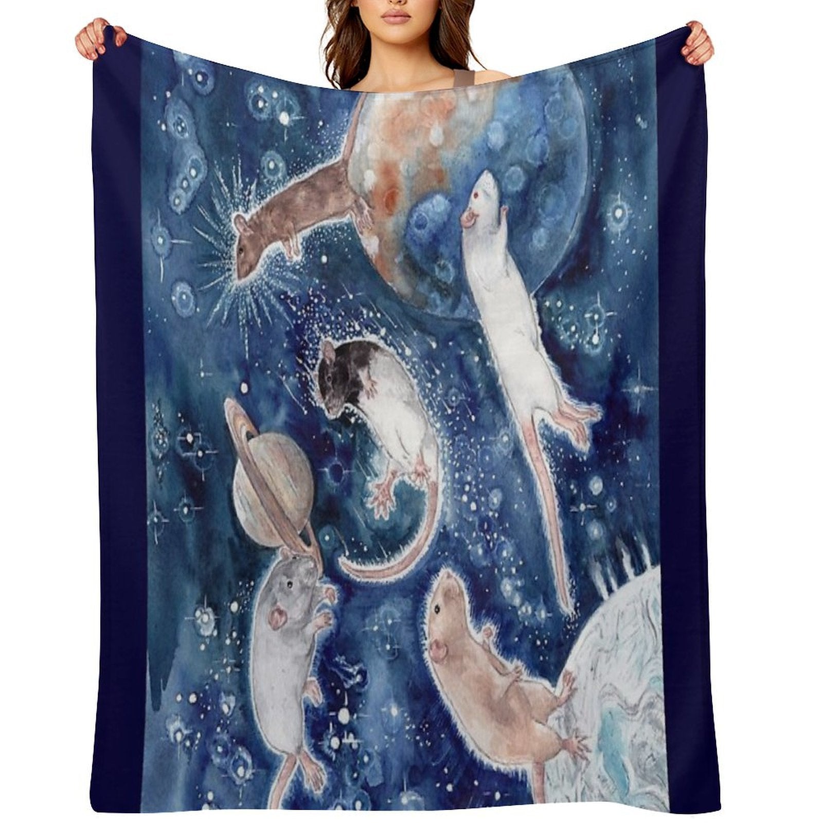 Rats Are Stars Spelled Backwards Durable Throw Blanket