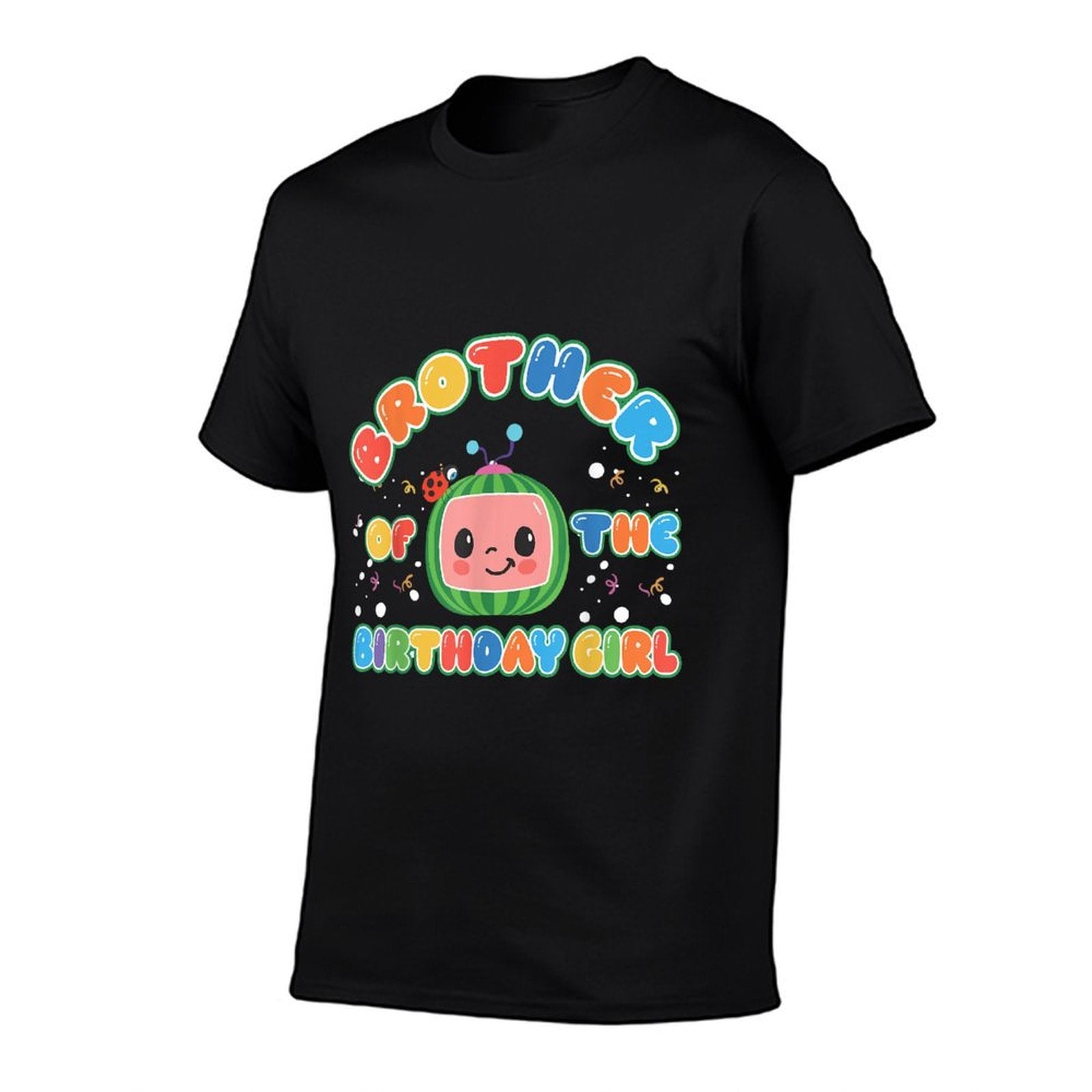 Brother Of The Birthday Girl Melon Family Matching Funny  Rolled Sleeves T-Shirt