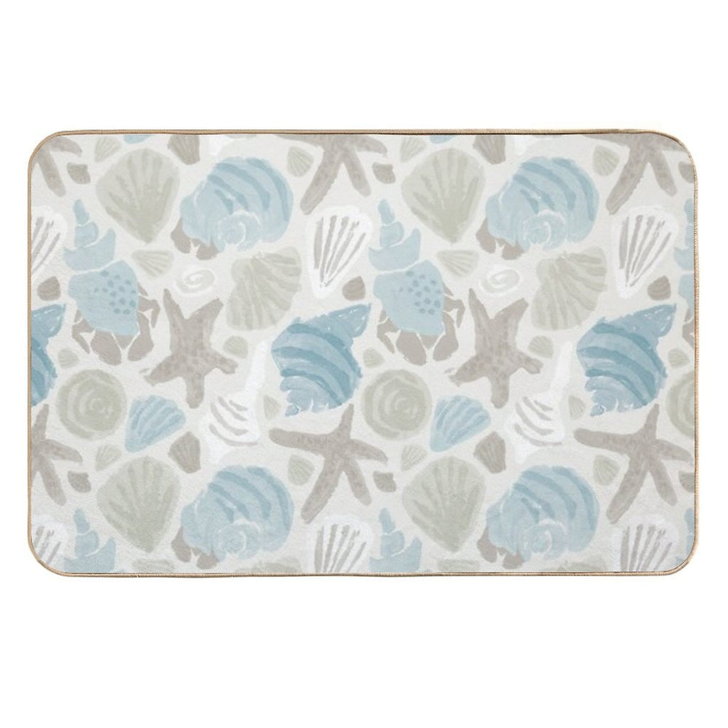 She Sells Seashells by The Seashore  Fade-Resistant Bath Mat