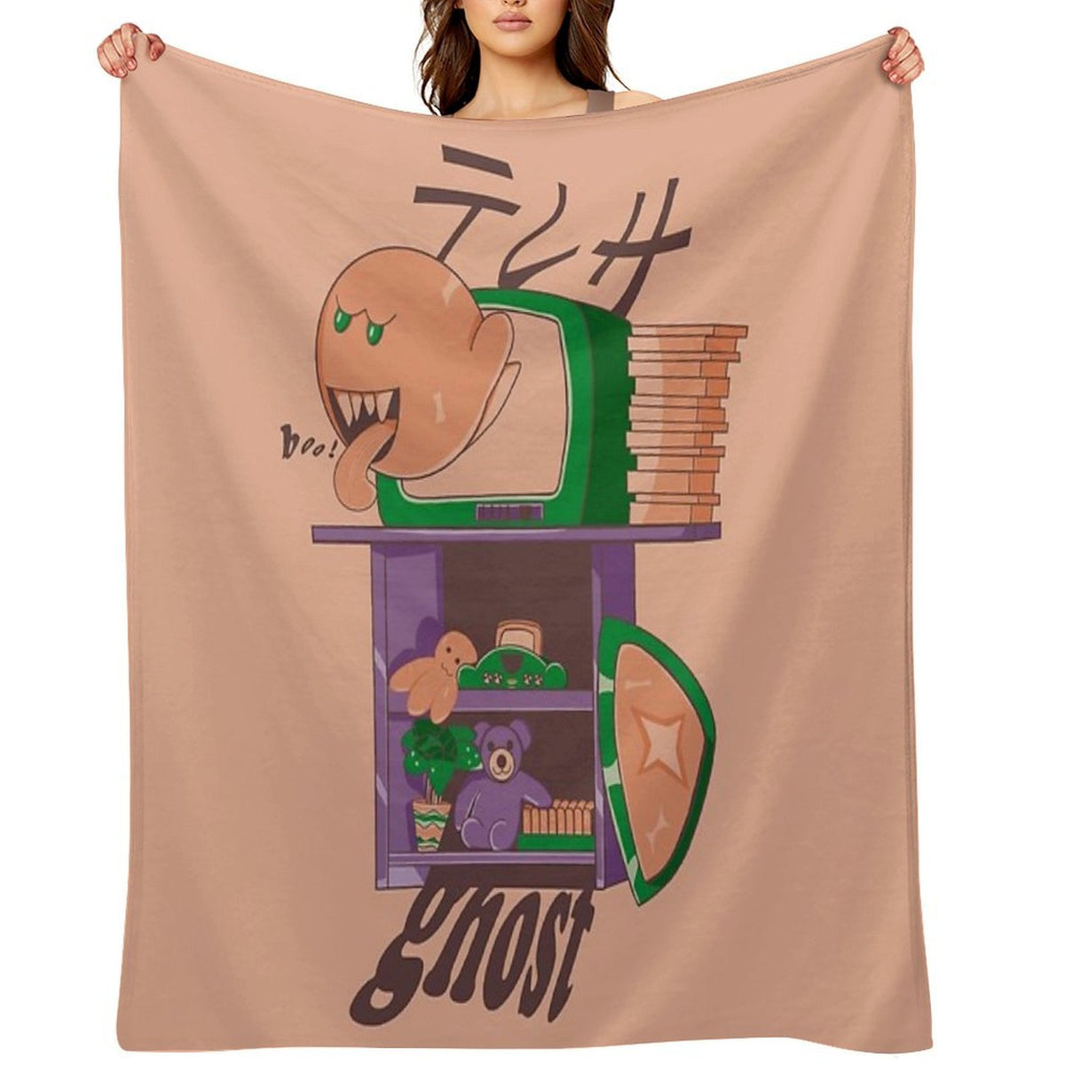 Ghost in The Console All-season Throw Blanket