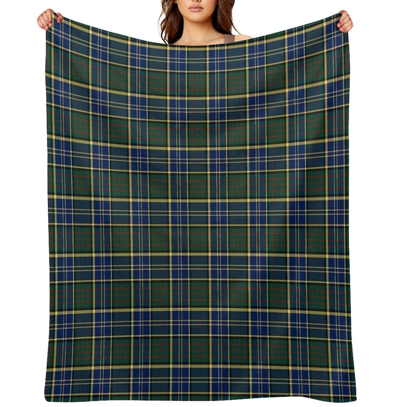 Clan MacMillan Hunting Tartan Eco-conscious Throw Blanket