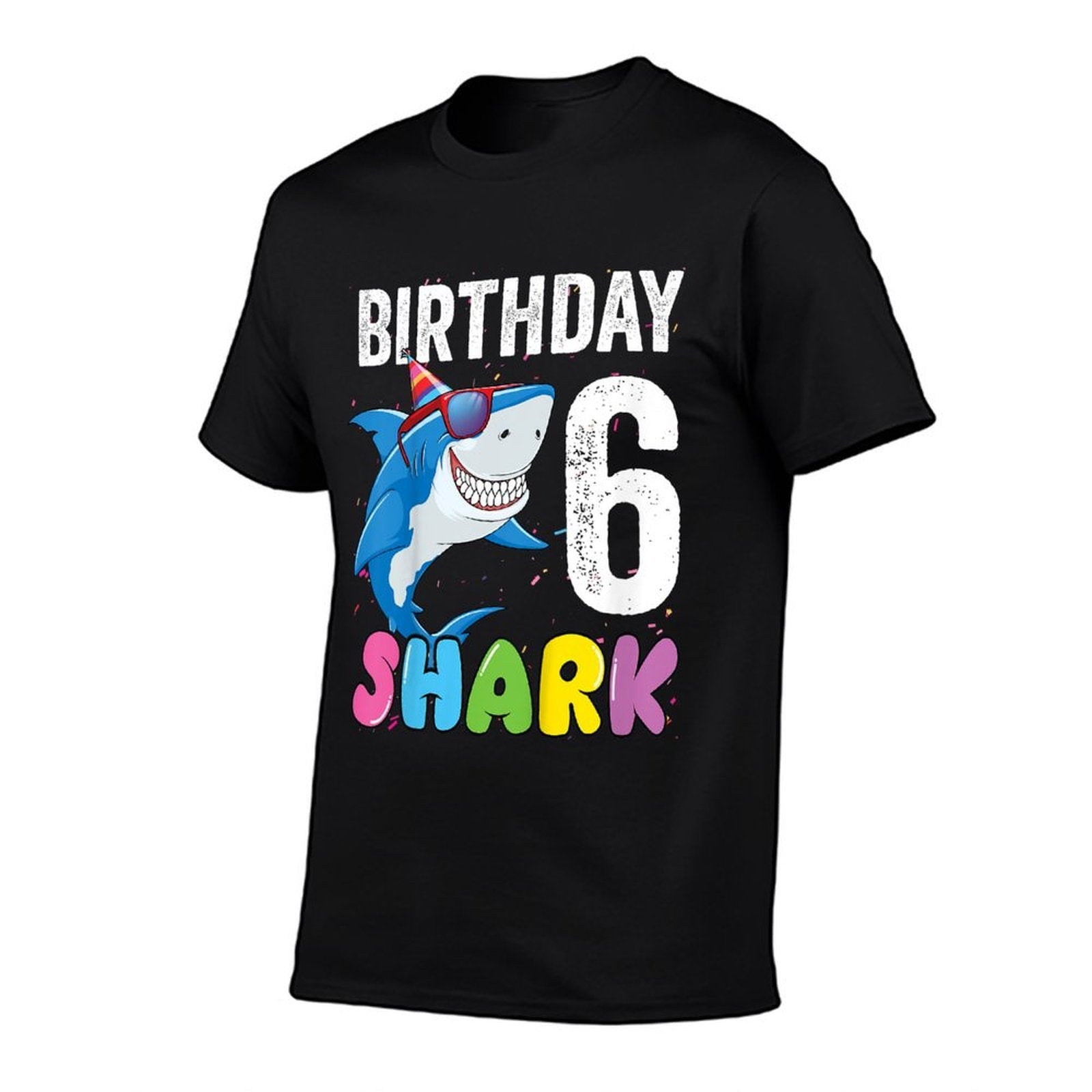 Kids 6th Birthday Shark JawSome Six Year Old Kids  Moisture-wicking T-Shirt