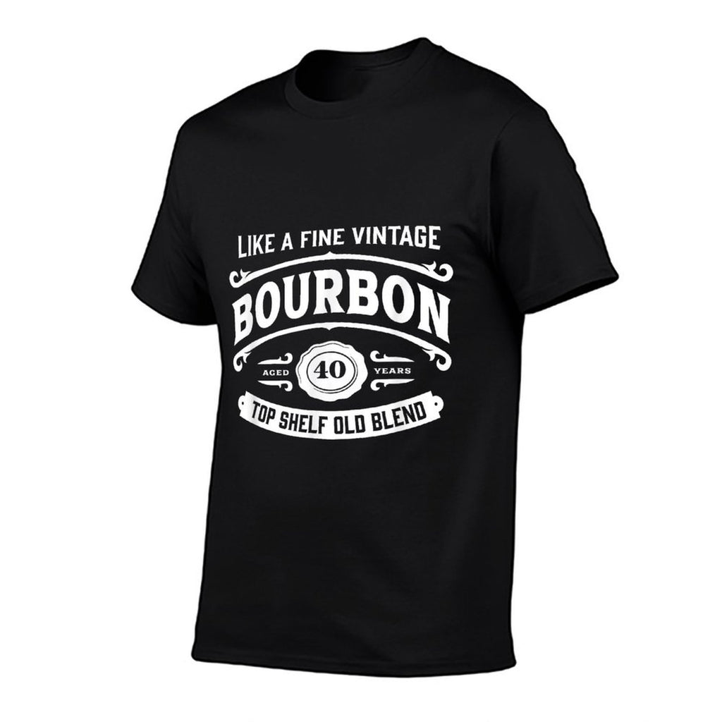 Vintage Bourbon Label for Bourbon Drinker 40th Birthday  Vintage-inspired T-Shirt