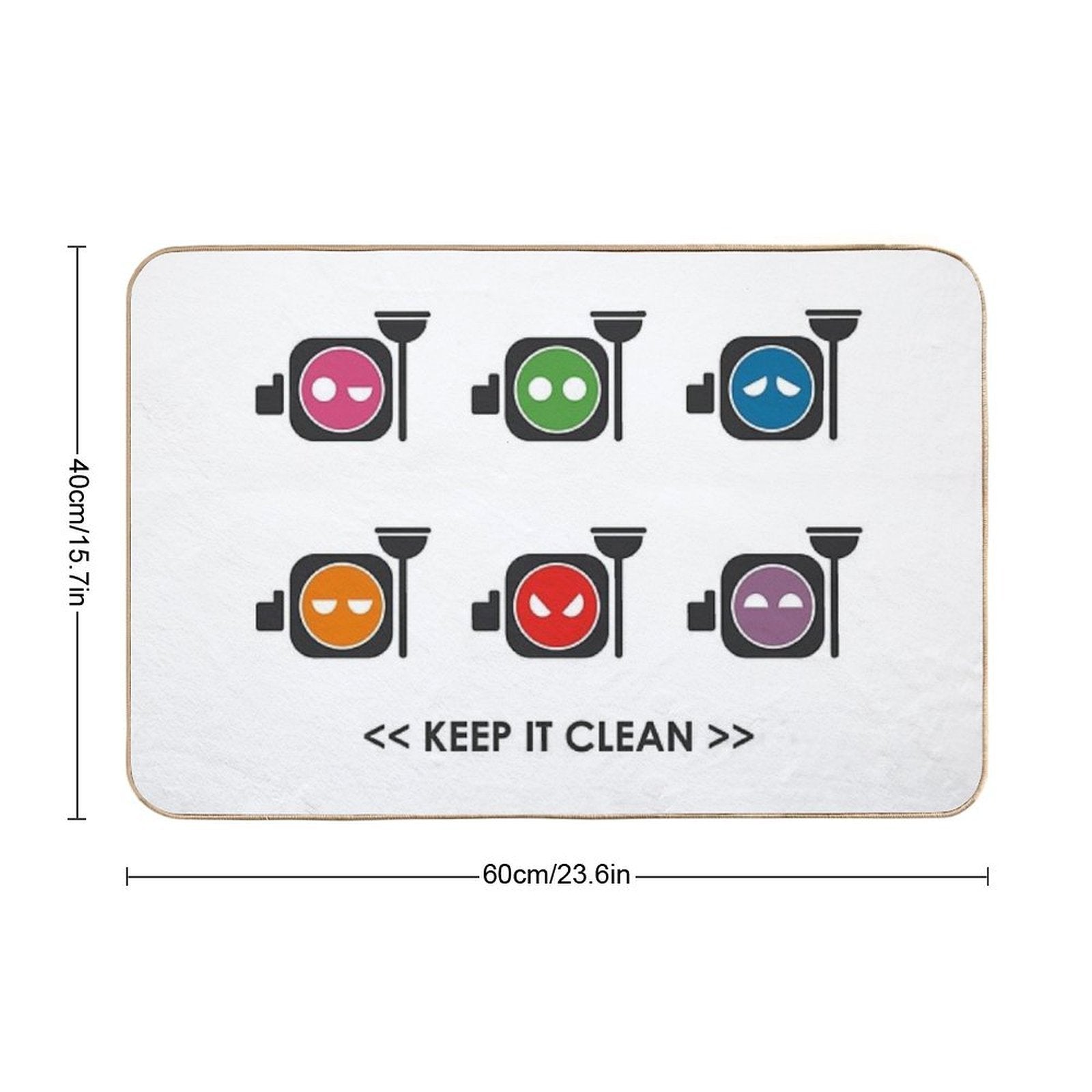 Keep It Clean Emotions  Anti-Trip Bath Mat