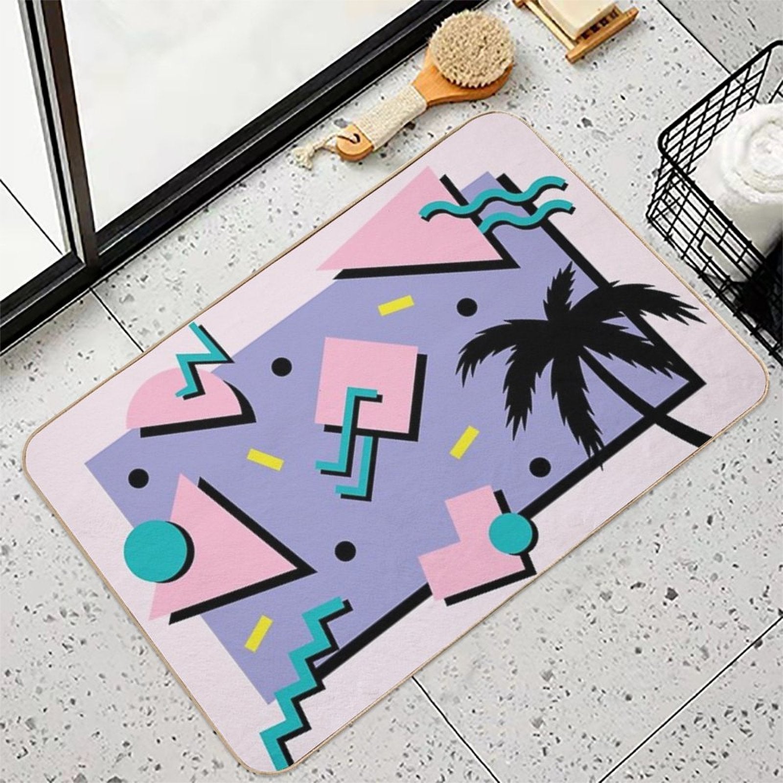 Memphis Pattern 22 - Retro 90s  80s  Multi-Purpose Bath Mat