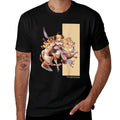 Cygames, Inc. Granblue Fantasy Versus Rising Black Anime Game Character  Slim-fit Cut T-Shirt