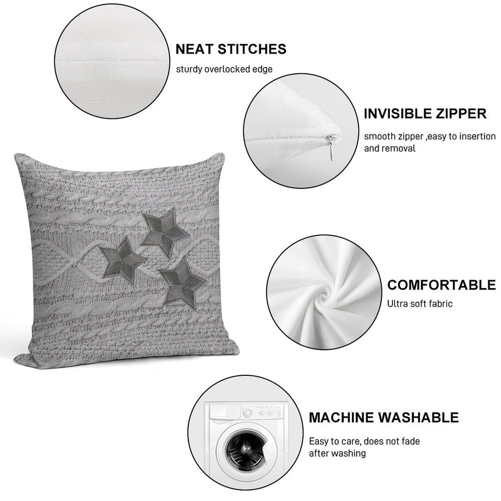 Cardigan Star Soft Gift Ready Throw Pillow