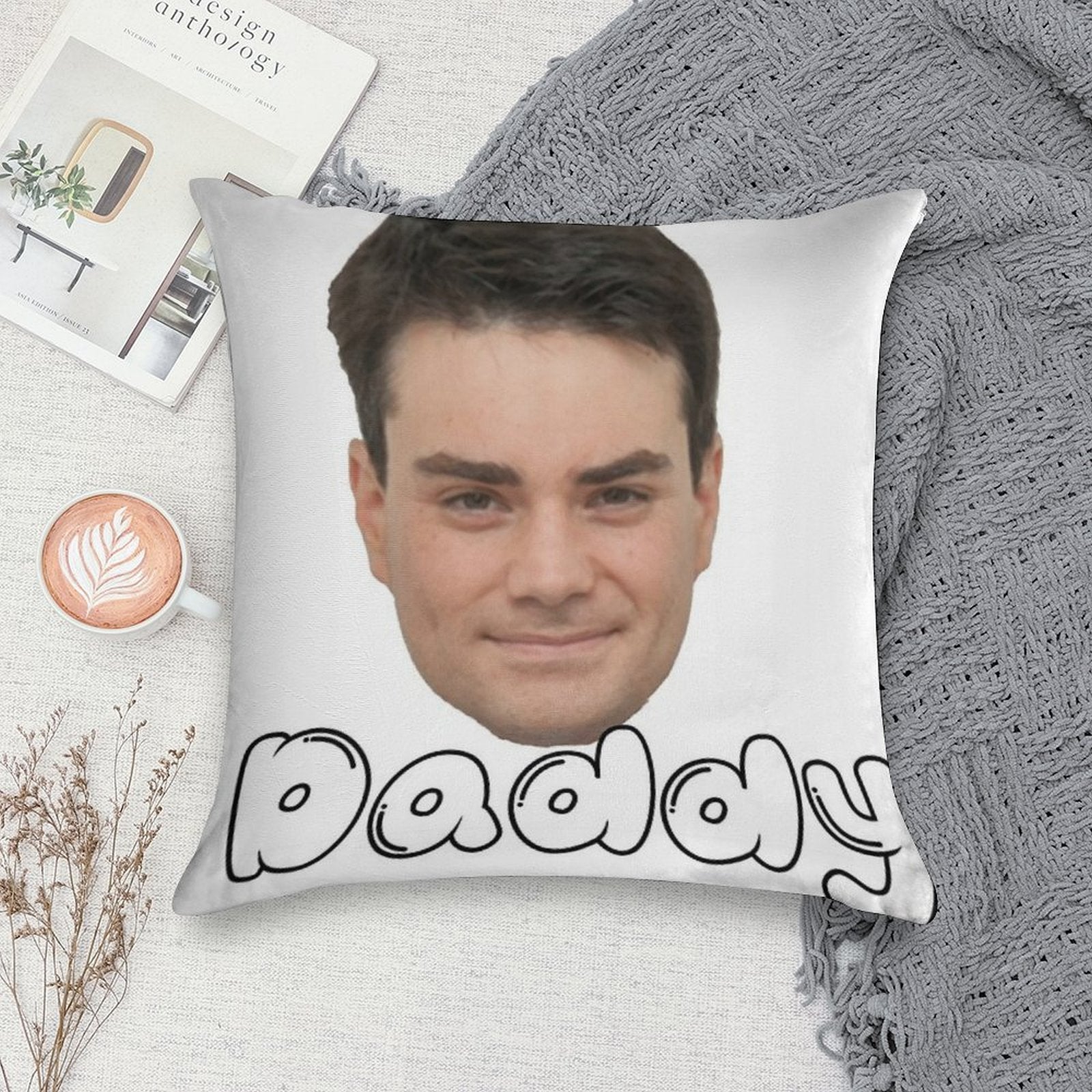 Ben Shapiro Daddy Soft Washable Throw Pillow
