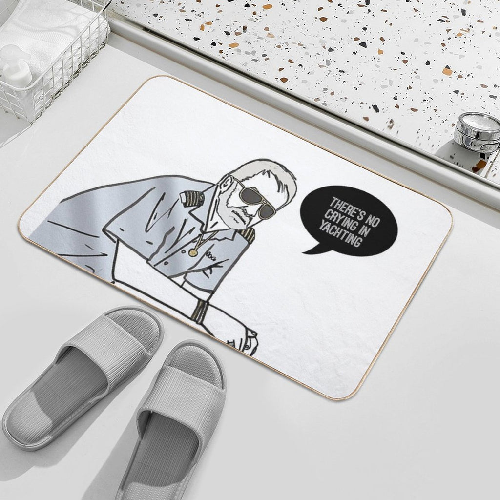 No Crying in Yachting  Non-Slip Bath Mat