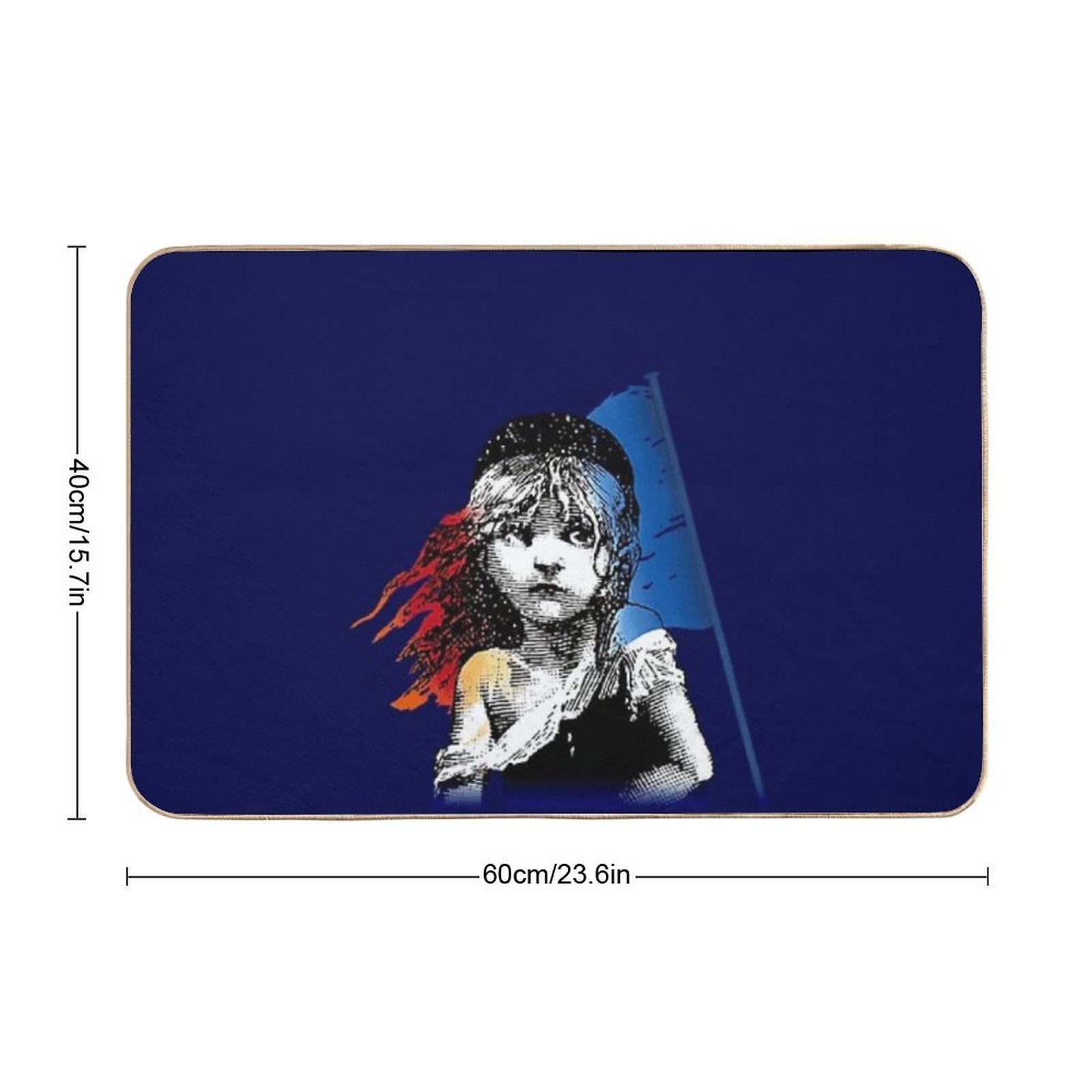 Les Mis  Anti-Trip Bath Mat